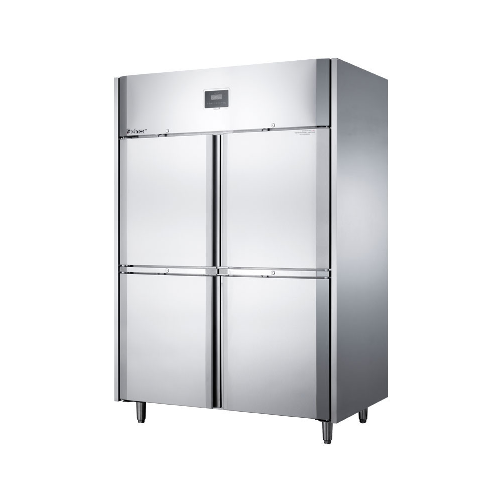 Belnor commercial four door upright stainless steel freezer  four door refrigerator stainless steel