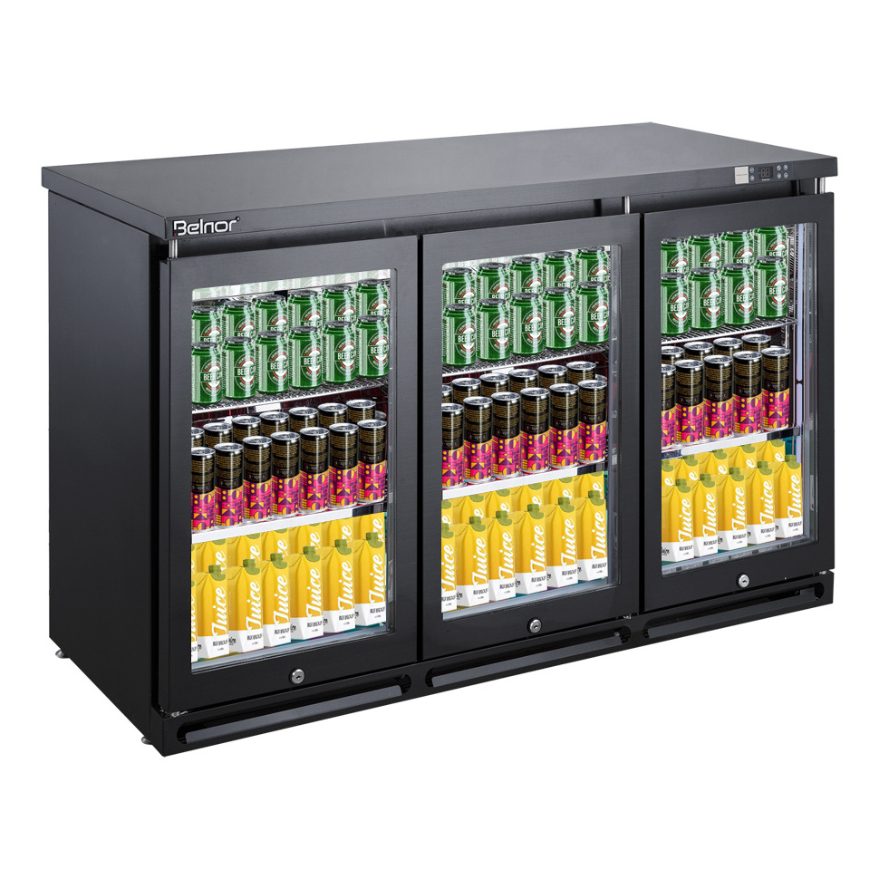 MG60L3W Under counter back bar cooler with hinged door