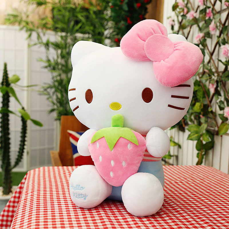 Spot Big Size Kt Cat Pillow Doll Hi Kitty Plush Toy Christmas White The Kitty Plush Toys Kt Cats Easter Kitty Stuffed Dolls Xmas