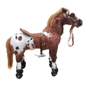 Children Ride on Toy Animal Rocking Horse OEM/ODM Rocking Horse Doll Animal Shaped Chair Plush Toy for Education Carton Box 5pcs