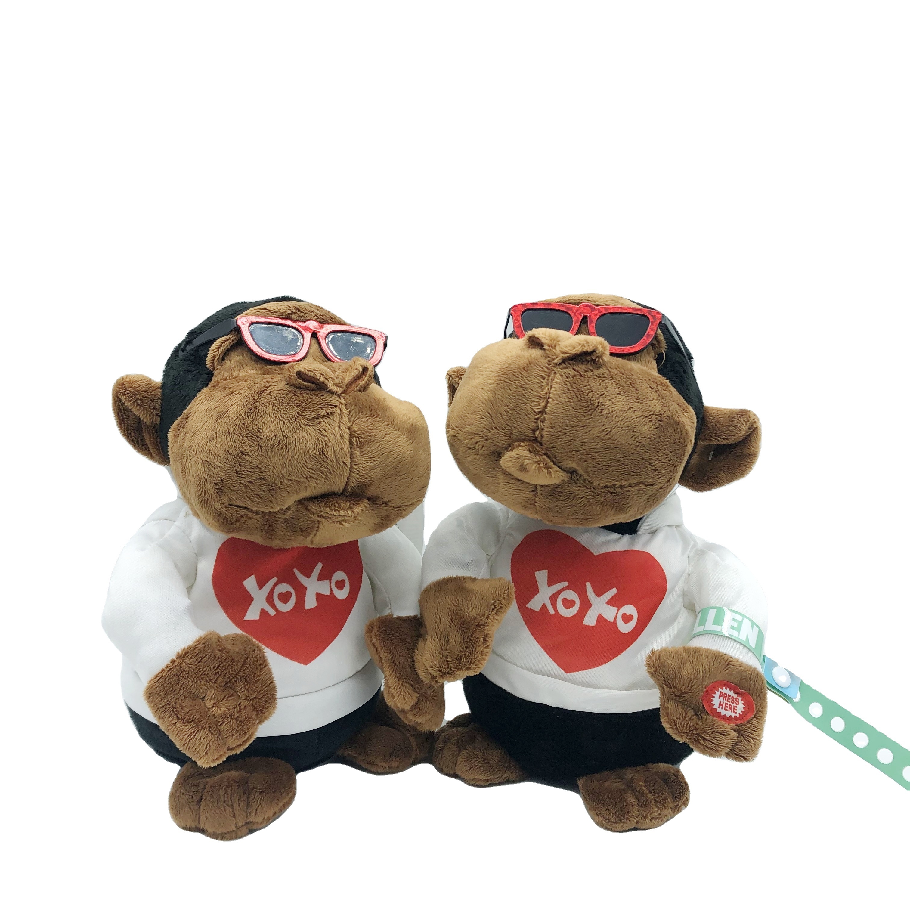 Dancing and Singing Monkey Doll Stuffed Monkey Toy OEM/ODM Dancing Soft Plush Gorilla Electric Plush Gift For Kids