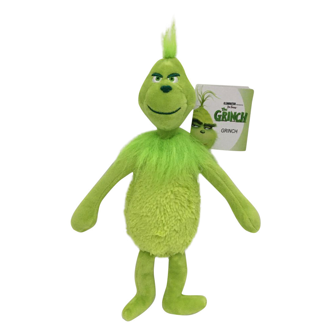 2023 Exquisite Plush Toys Green Fur Grinch Children's Cartoon Toys Animals Custom Toy Maker Small Stuffed Plush Unisex Play