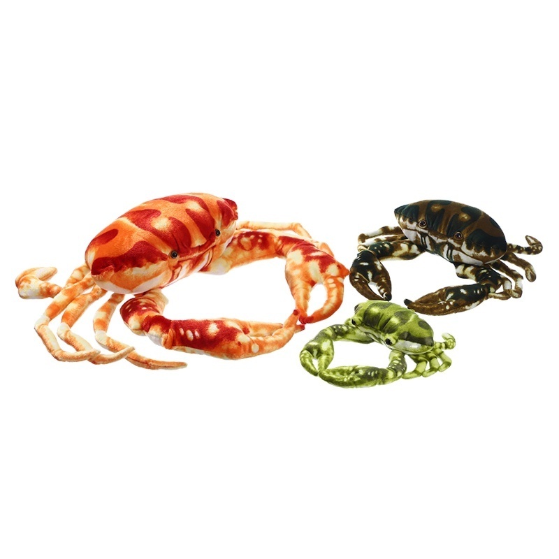 25cm lifelike crab plush toy high quality simulation of crab stuffed plush toy animals