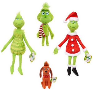 2023 Exquisite Plush Toys Green Fur Grinch Children's Cartoon Toys Animals Custom Toy Maker Small Stuffed Plush Unisex Play