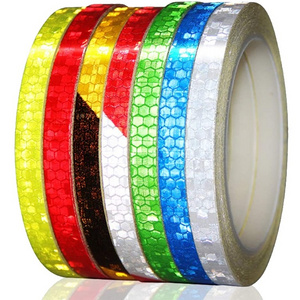 1CM*8M PVC Motorcycle Wheels Fluorescent Warning DIY Bicycle Reflective Sticker Strip Tape Car Tire Rim Reflective Sticker Roll