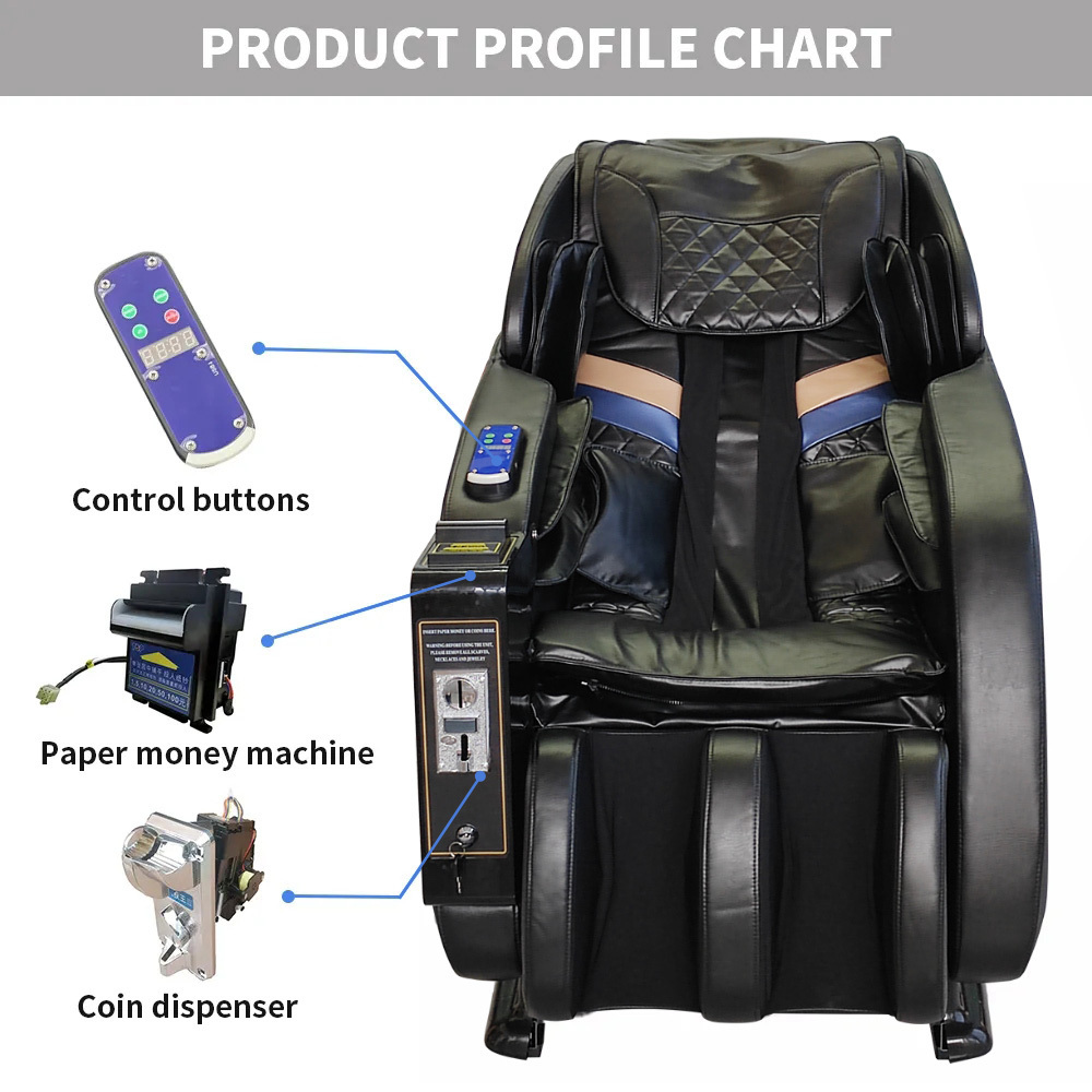 Credit Card Operated Vending Massage Chair Coin Massage Chair Business Full Body Massage Chair with Payment System