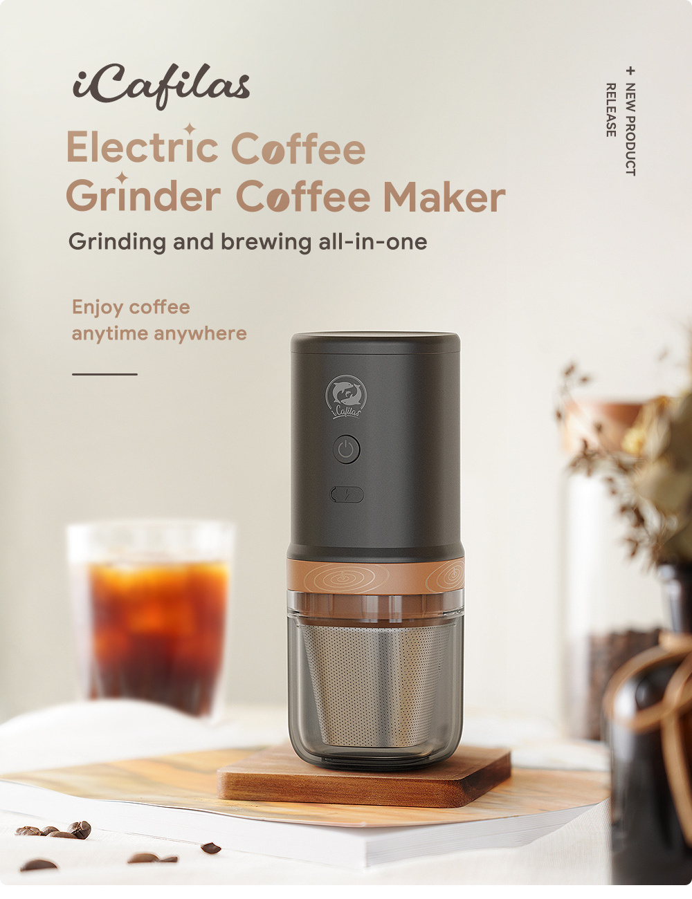 2 in 1 Electric Coffee Grinder Coffee Grinder Professional Portable Coffee grinder