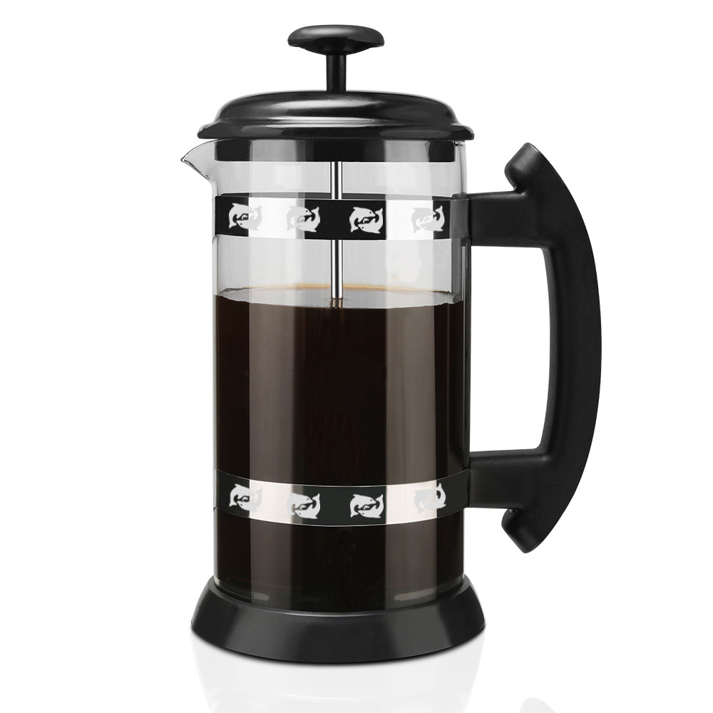 Coffee Tea Glass Brew pot Unique Portable custom French Press Coffee Maker Popular In Europe And America Market