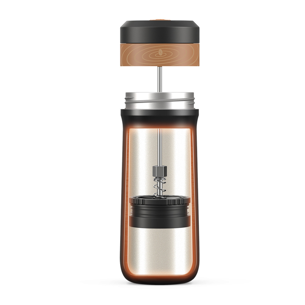 320ml High Quality Coffee and Tea French Press Coffee Maker with 304 Water Bottle Thermos Coffee Machine For Outdoor And Travel