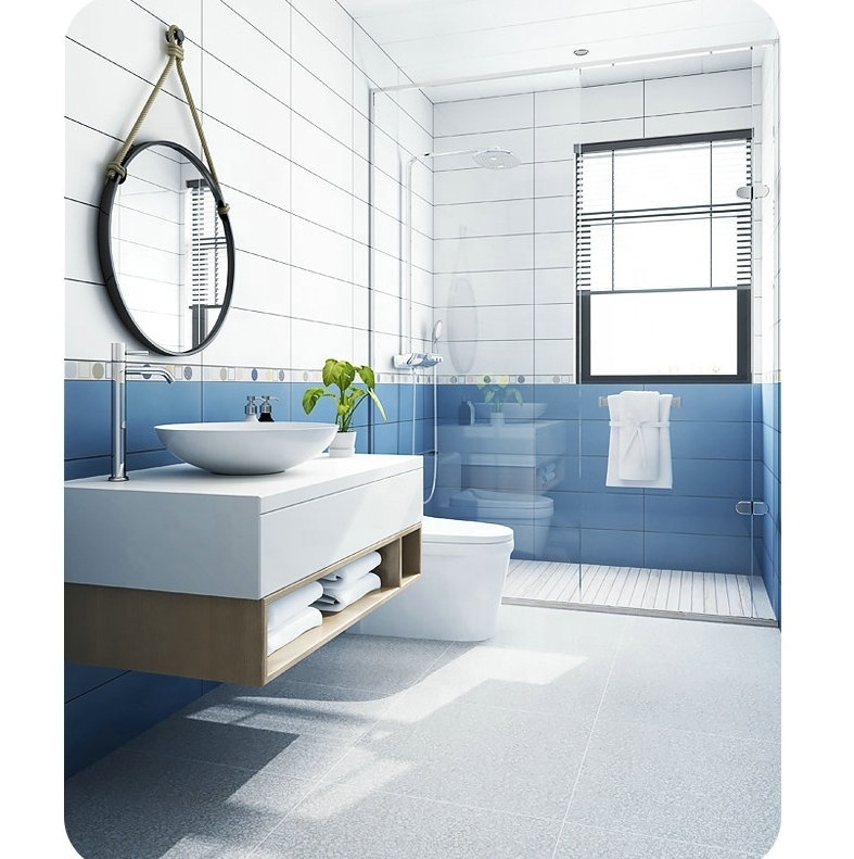 Cement look  modern bathroom flooring designs homogeneous glazed Matte full body porcelain 300x600 floor ceramic tiles