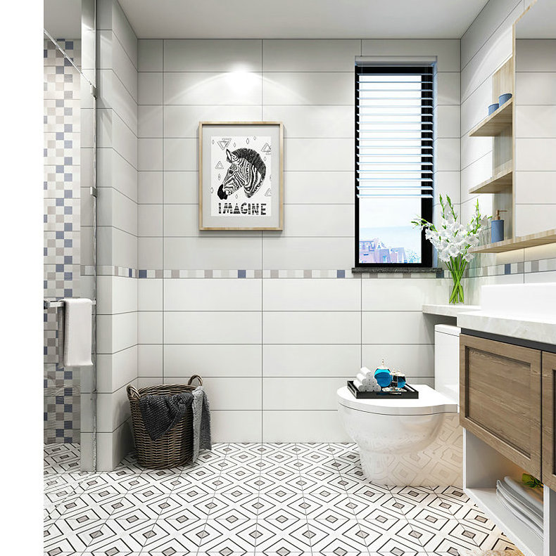 Cement look  modern bathroom flooring designs homogeneous glazed Matte full body porcelain 300x600 floor ceramic tiles