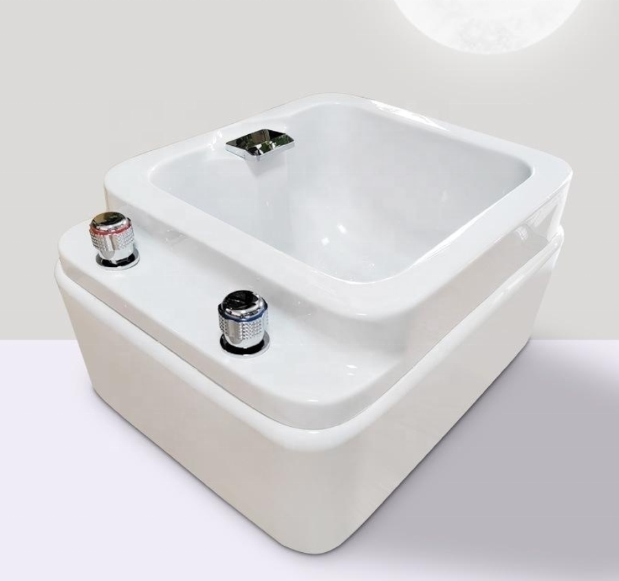 Factory cheap price pedicure foot spa,foot soaker,wash bath tub with Soak Massage Jet Nail Shop Pedicure Bowl Foot Spa Sink