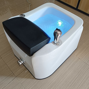 Beauty salon white black pedicure wash basin foot  tub with massage for nail salon shop pedicure bowl foot spa  bath