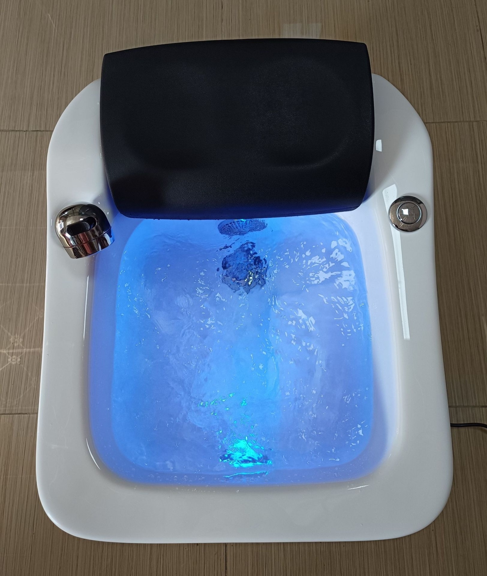 Beauty salon white black pedicure wash basin foot  tub with massage for nail salon shop pedicure bowl foot spa  bath