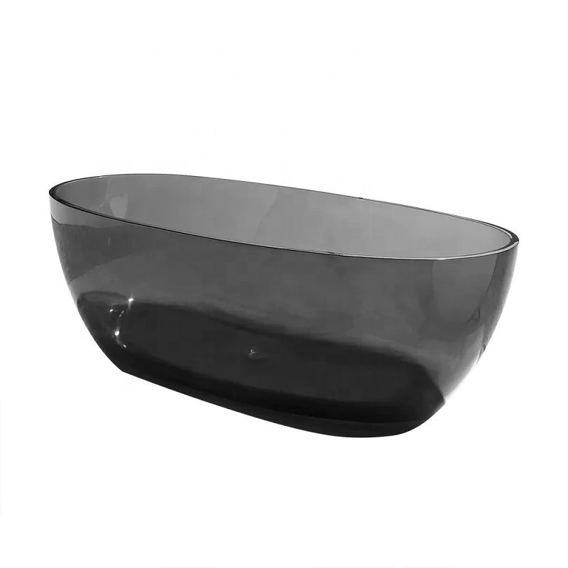 Latest in Luxury Hot Tub The See-Through Bathtub  Transparent Resin Stone Crystal Freestanding bathtub