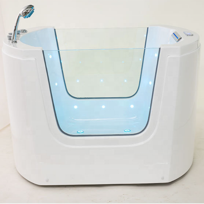 Maternal and infant shops thermostatic baby spa acrylic bath tub whirlpool air jetted spa massage hydrotherapy kids bathtub