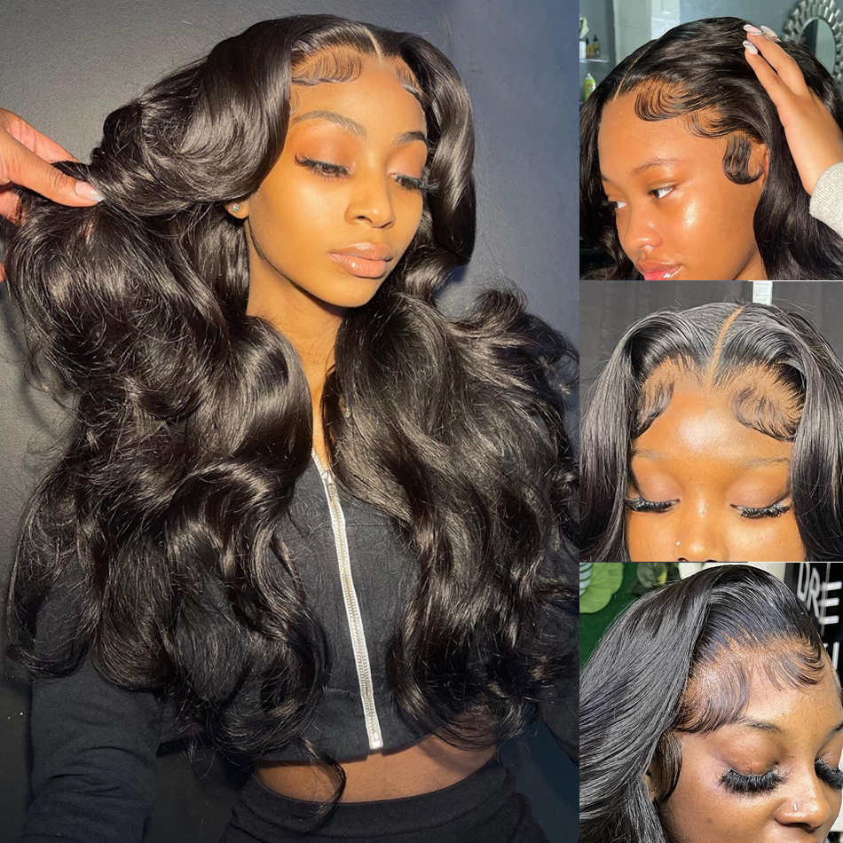 Glueless Full Lace Braid Wig Vendors,Transparent HD Full Lace Braid Wig With Baby Hair,Fake Scalp Human Hair Wig For Black Women