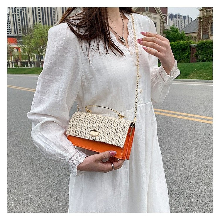 Wholesale Straw Women Fashion Handbags Quality Chain Shoulder Bag Women 2023 Fashion Designer Women Bags CY016