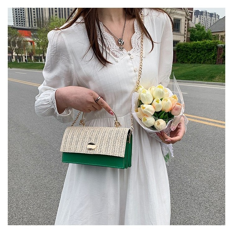 Wholesale Straw Women Fashion Handbags Quality Chain Shoulder Bag Women 2023 Fashion Designer Women Bags CY016