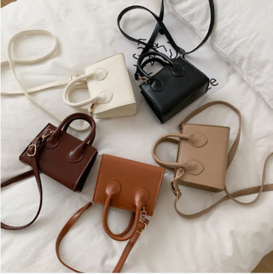 Fashion Female Women Luxury Handbags China Wholesale PU Womens Bags 2021Solid Color Bags for Ladies