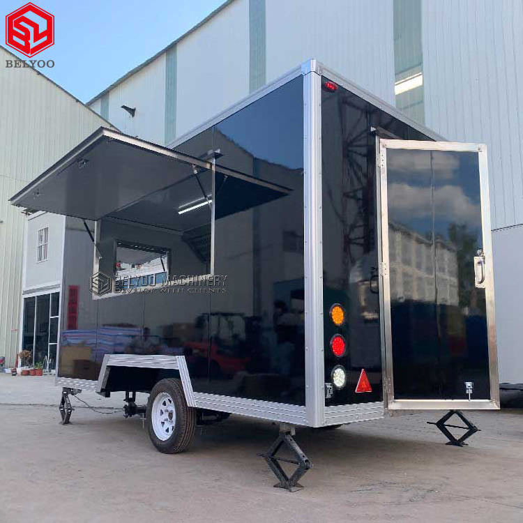 Hot Sale Concession Trailer Small Food Trailer Display Racks Mobile Food Trucks  Food Catering Trailer