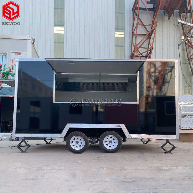 Hot Sale Concession Trailer Small Food Trailer Display Racks Mobile Food Trucks  Food Catering Trailer