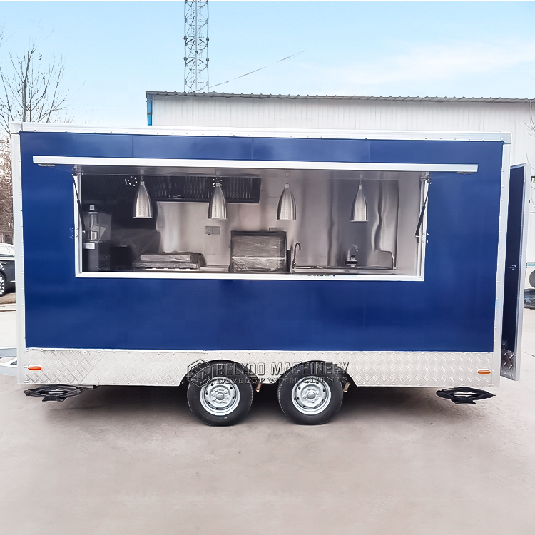 Custom Food Stall Fast Food truck Pizza Truck Ice Cream Mobile Kiosk Coffee Trailer Taco Concession Food Trailer