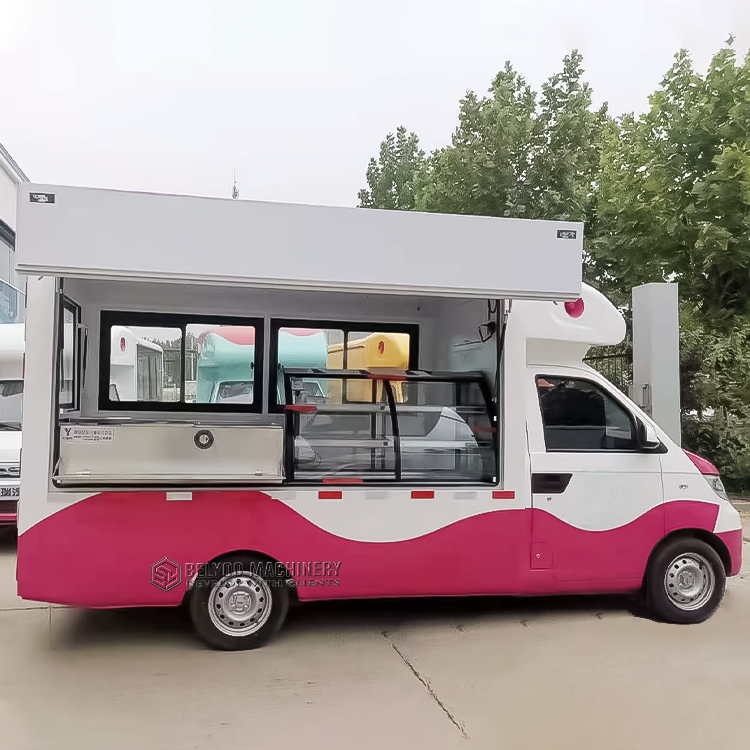 Street Sale Electric Food Cart Hot Dog Stand Gelato Van Clothes Shop Mobile Food Truck Mobile Restaurant