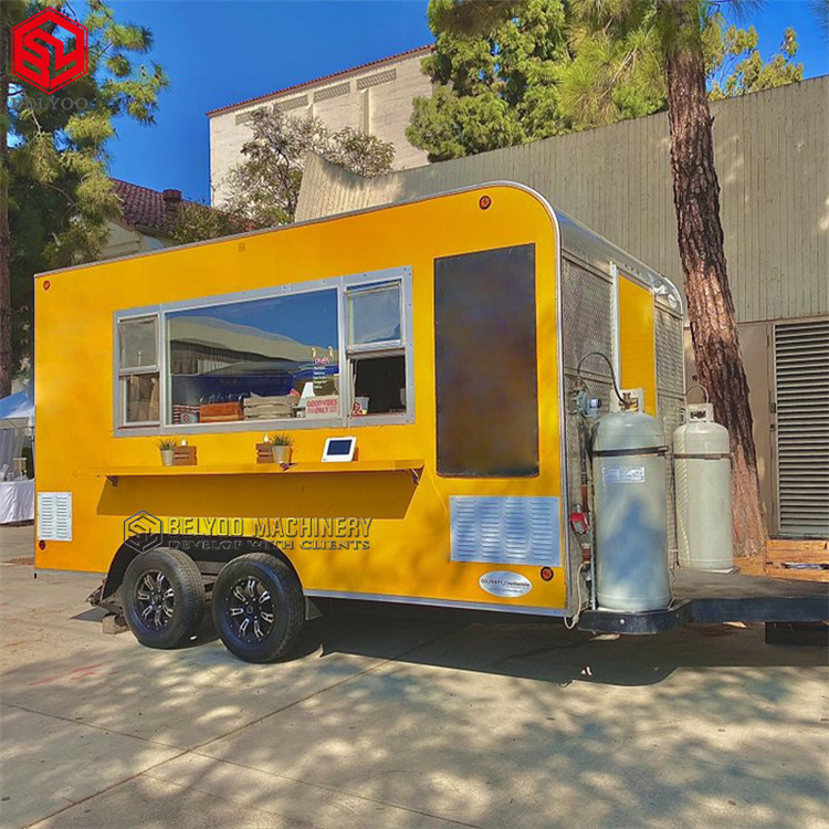 New Style Mobile Bar Hot Dog Cart Fast Food Carts Tacos Truck Concession Food Trailer Ice Cream Truck Coffee Cart