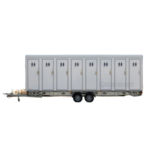 2024 New Design Toilet Trailer 16 Persons Bathroom Cart Portable Bathroom Unit Shower And Toilet