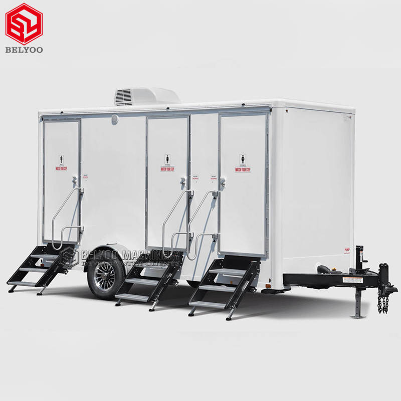 Eco-friendly Trailer Shower Mobile Bathroom Trailer Shower Portable Restroom Trailer Toilet With Shower