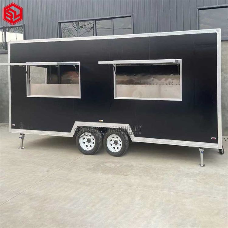 Mobile Trailer Hot Dog Cart Food Van Coffee Carts Icecream Truck  Mobile Food Trucks For Sale in USA Concession Trailer