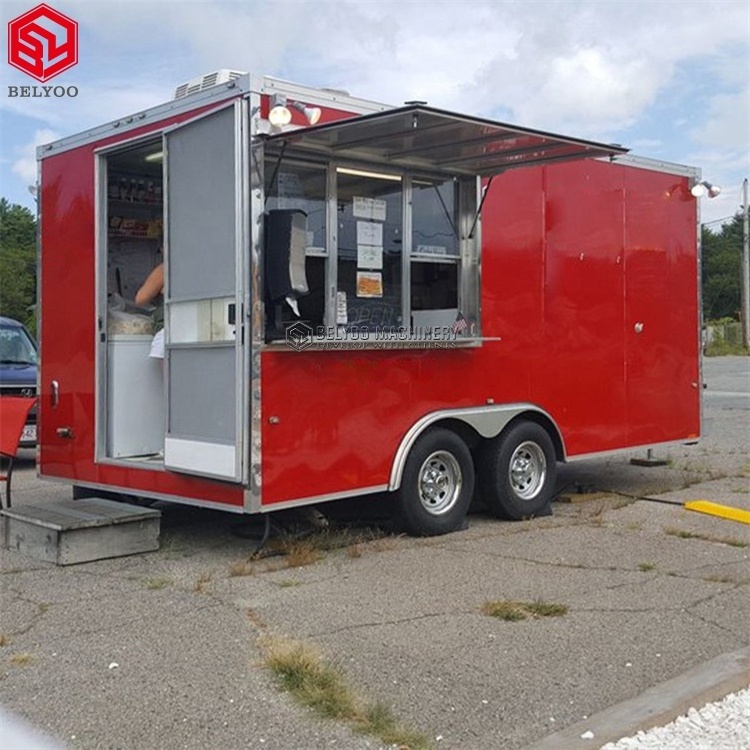 New Style Custom BBQ Concession Trailer Coffee Cart Hot Dog Ice Cream Mobile Food Truck with Fully Equipped Food Trailer