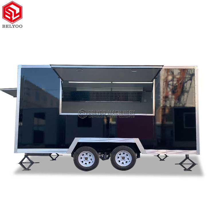 Hot Sale Concession Trailer Small Food Trailer Display Racks Mobile Food Trucks  Food Catering Trailer