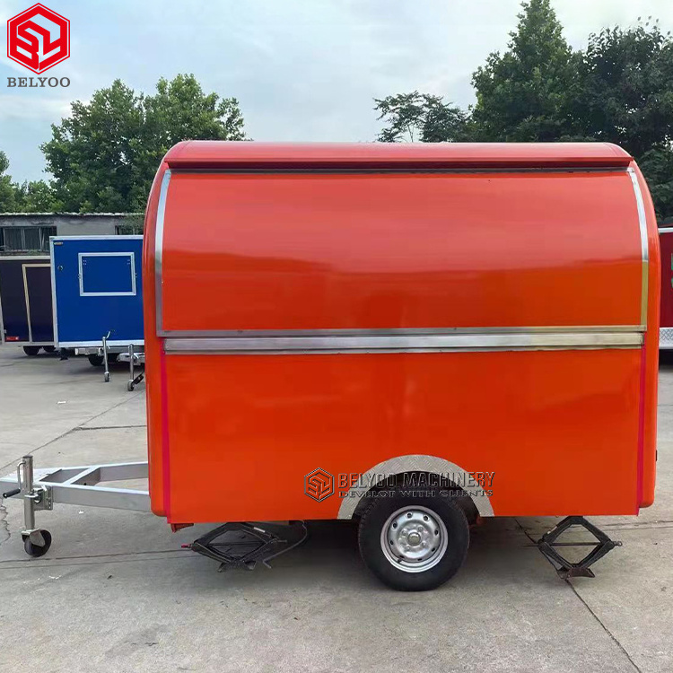 Factory Price Pizza Trailer Mobile Kitchen Taco Truck Beer Bar Coffee Carts Hot Dog Cart Bakery Shop Small Mobile Bar