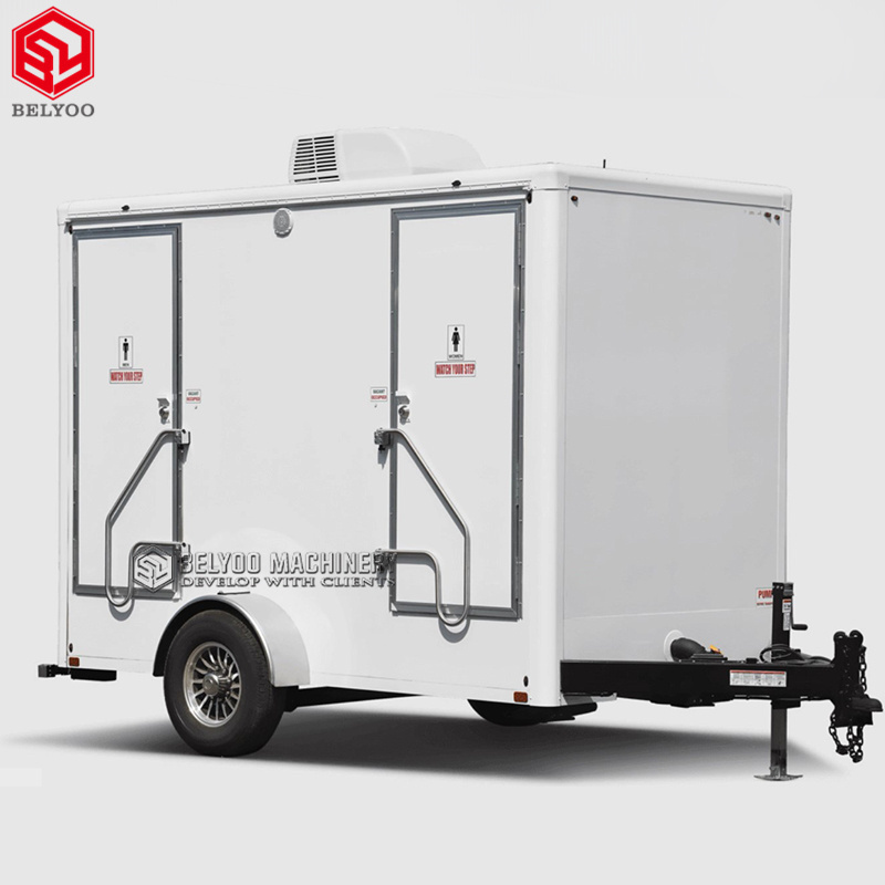 Eco-friendly Trailer Shower Mobile Bathroom Trailer Shower Portable Restroom Trailer Toilet With Shower