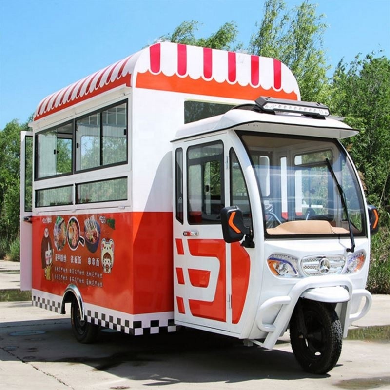 Food Tricycle Cart For Sale Mobile Fast Food Car Hot Dog Coffee Taco Truck Electric Food Truck Price