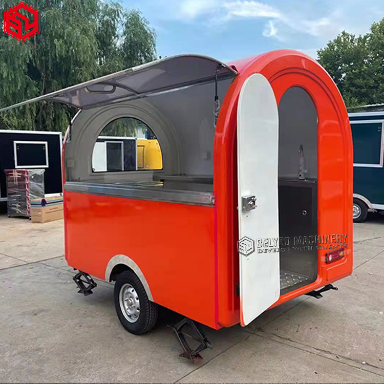 Factory Price Pizza Trailer Mobile Kitchen Taco Truck Beer Bar Coffee Carts Hot Dog Cart Bakery Shop Small Mobile Bar