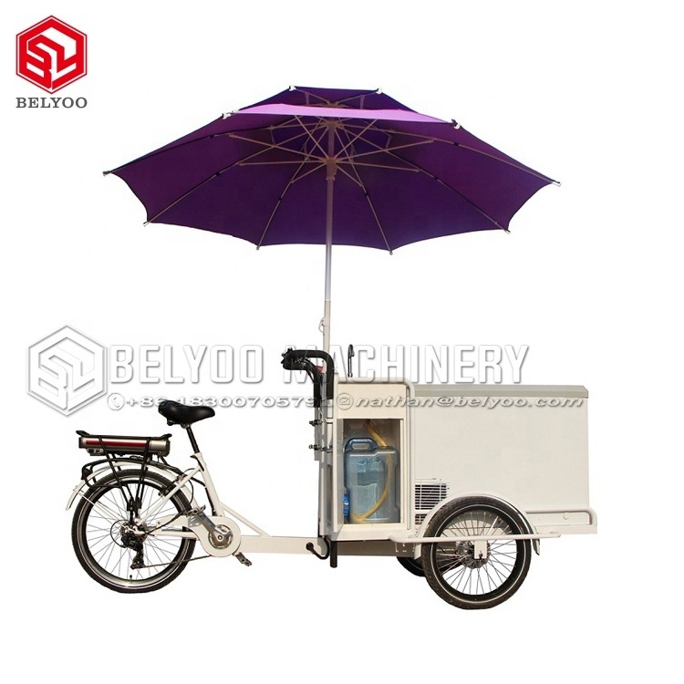 Italian Ice Cream Cart Food Truck  Ice lolly Cart Trolley Vehicle Mobile Vending Van