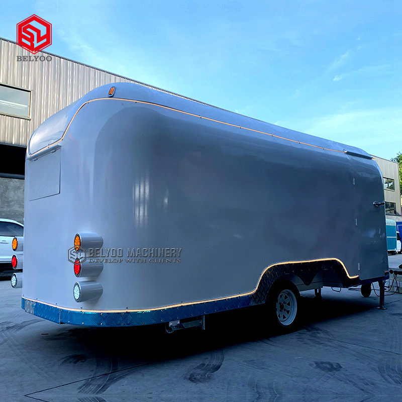 Belyoo Bbq Ice Cream Scooter Food Vending Truck Concession Mobile Bar Street Fast Mobile Airstream Food Trailer For Sale