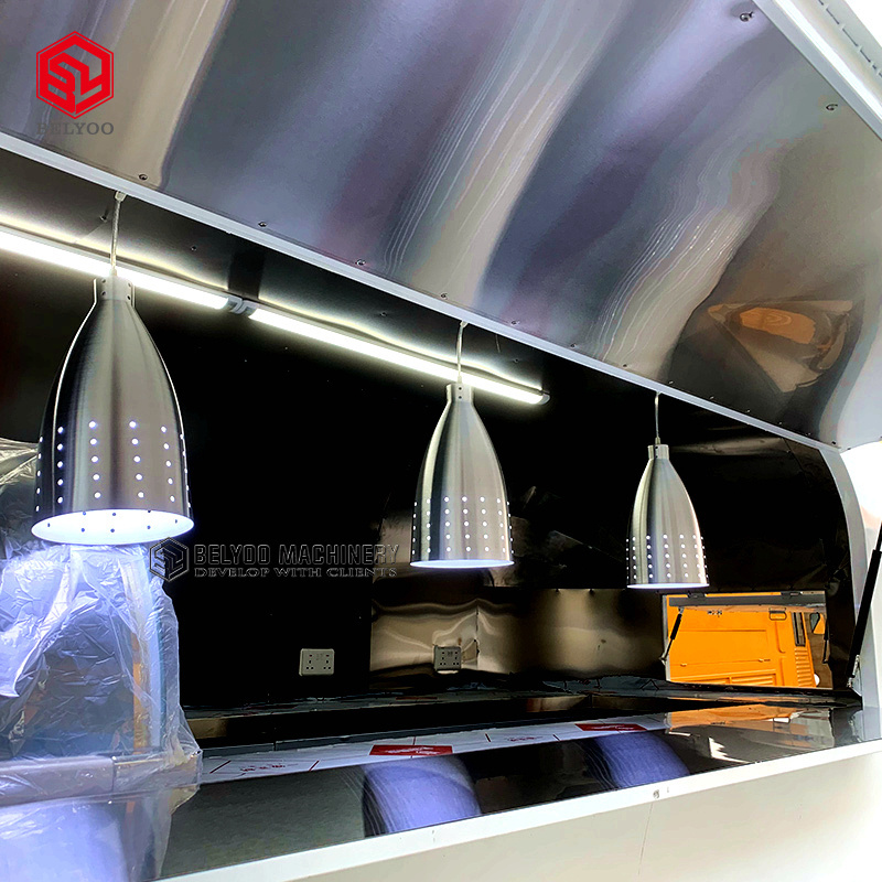 Belyoo Bbq Ice Cream Scooter Food Vending Truck Concession Mobile Bar Street Fast Mobile Airstream Food Trailer For Sale