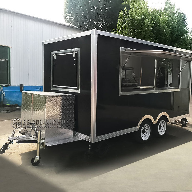 China Taco Truck Food Trailers Fully Equipped Street Food Truck Hotdog Trailer Coffee Trailer Food Track