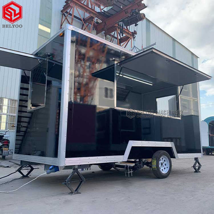 Hot Sale Concession Trailer Small Food Trailer Display Racks Mobile Food Trucks  Food Catering Trailer