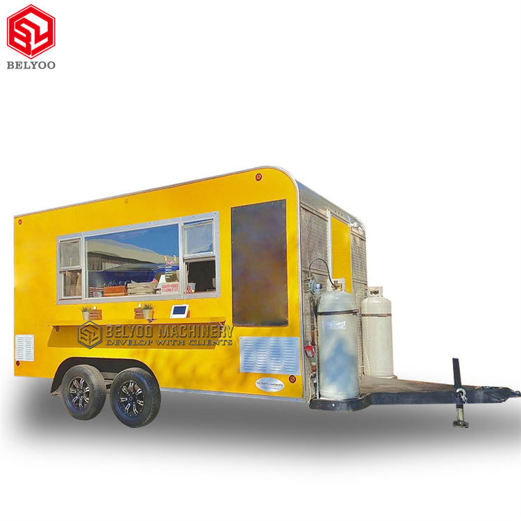 New Style Mobile Bar Hot Dog Cart Fast Food Carts Tacos Truck Concession Food Trailer Ice Cream Truck Coffee Cart