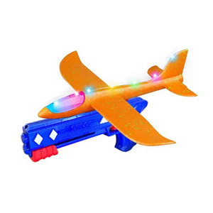 Bemay Toy Airplane Launcher Toys Foam Glider Catapult Plane With Led Light Outdoor Flying Game Toys For Boys Girls