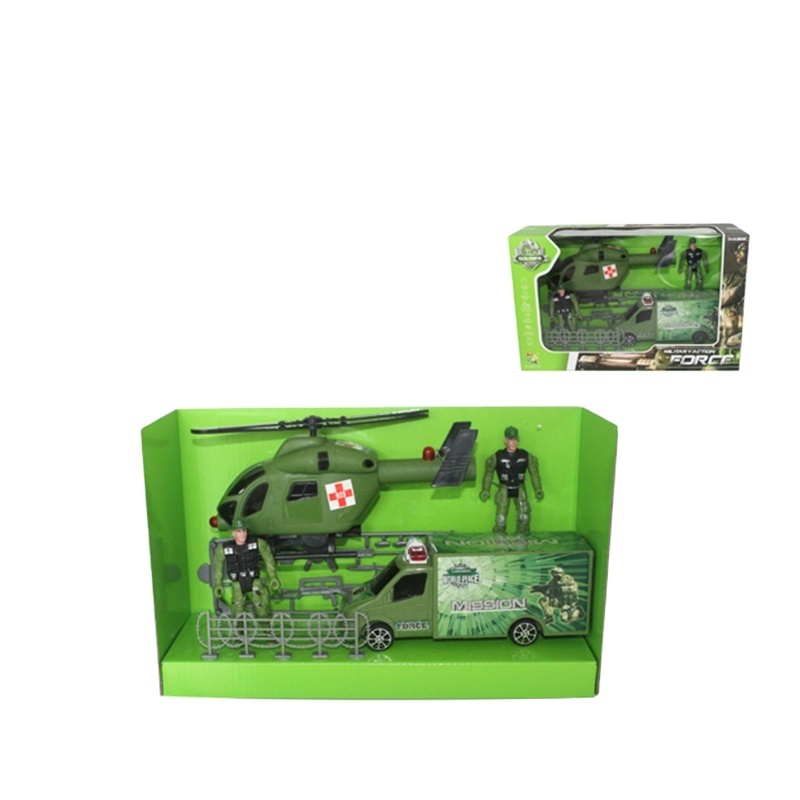 Bemay Toy Mini Army Equipment Kit, High Quality Soldier Police Toy Set