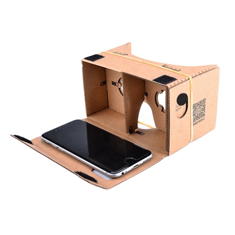 Cheap wholesale price custom all in one mobile phone vr headset google 3d cardboard glasses