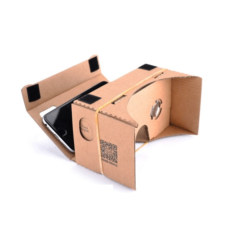 Cheap wholesale price custom all in one mobile phone vr headset google 3d cardboard glasses