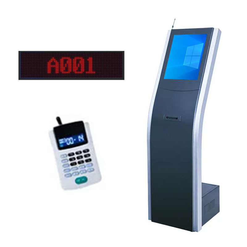 17 Inch Queuing Ticket Dispenser Touch Screen Kiosk Calling Number Bank Hotel Queue Management System