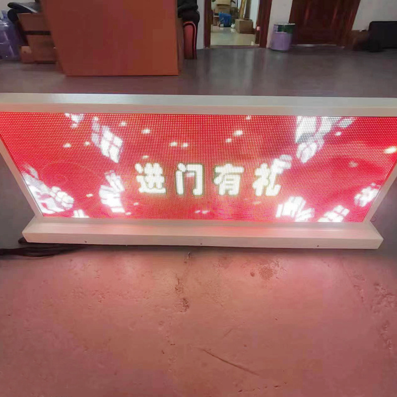 High brightness P4 Outdoor Waterproof Advertising Taxi Roof LED Screen For Cars 4G/5G Wifi GPS